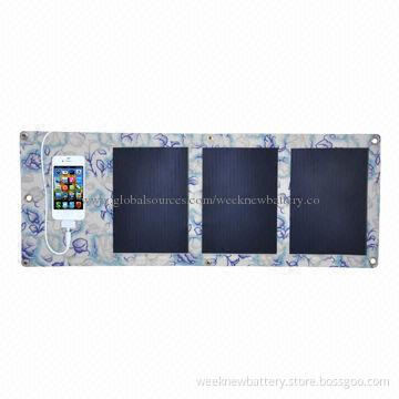 Flexible Solar Panel for Mobile Phones, Digital Devices, GPS, Solar Charger, 5W Power